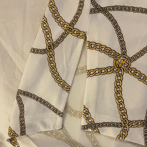 *NWT* Michael Kors Gold Chain Print Top - Picture 9 of 9